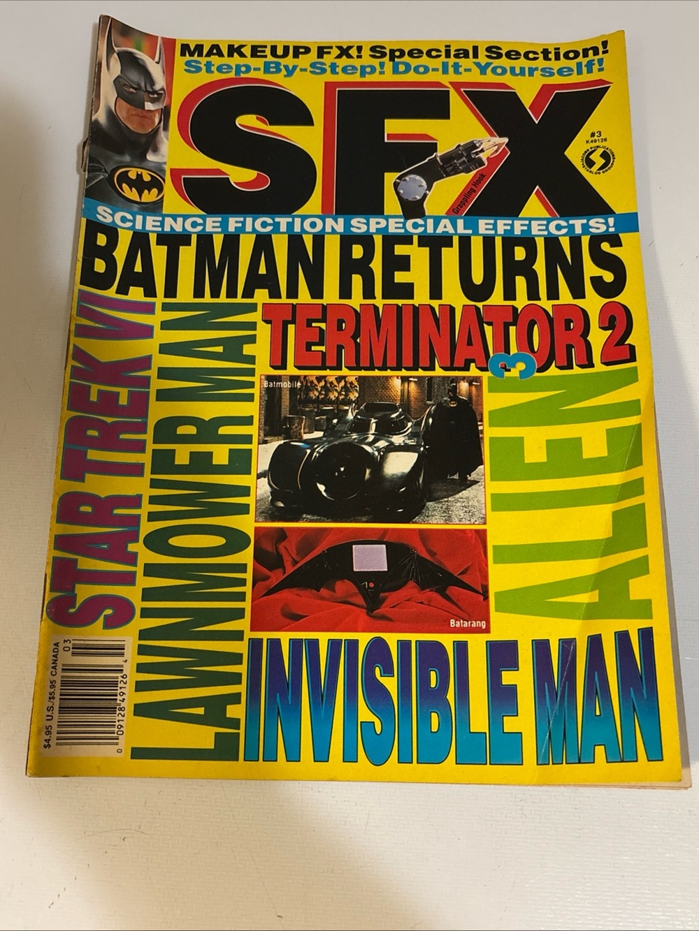 Vintage 1992 SFX Magazine #3 Batman Returns Terminator 2 Alien 3 Sci-Fi Starlog